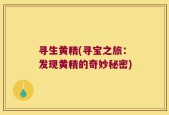 寻生黄精(寻宝之旅：发现黄精的奇妙秘密)