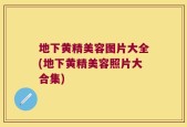 地下黄精美容图片大全(地下黄精美容照片大合集)