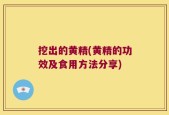 挖出的黄精(黄精的功效及食用方法分享)