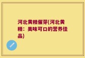 河北黄精催芽(河北黄精：美味可口的营养佳品)