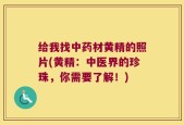 给我找中药材黄精的照片(黄精：中医界的珍珠，你需要了解！)
