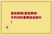 童南黄精(童南黄精：中药材的重要组成部分)