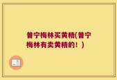 普宁梅林买黄精(普宁梅林有卖黄精的！)