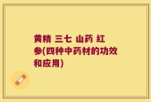 黄精 三七 山药 红参(四种中药材的功效和应用)