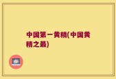 中国第一黄精(中国黄精之最)