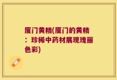 厦门黄精(厦门的黄精：珍稀中药材展现瑰丽色彩)