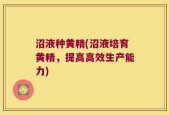沼液种黄精(沼液培育黄精，提高高效生产能力)