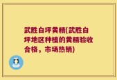 武胜白坪黄精(武胜白坪地区种植的黄精验收合格，市场热销)