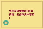 中红花滇黄精(红花滇黄精：云南珍贵中草药)