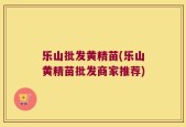 乐山批发黄精苗(乐山黄精苗批发商家推荐)