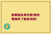 制黄精及其作用(制作黄精并了解其功效)