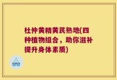 杜仲黄精黄芪熟地(四种植物组合，助你滋补提升身体素质)