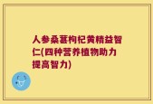 人参桑葚枸杞黄精益智仁(四种营养植物助力提高智力)