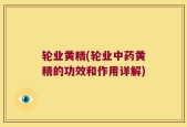 轮业黄精(轮业中药黄精的功效和作用详解)
