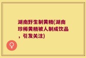湖南野生制黄精(湖南珍稀黄精被人制成饮品，引发关注)