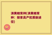 滇黄精育种(滇黄精育种：探索高产优质新途径)