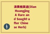 滇黄精英语(Dian Huangjing A Rare and Sought-after Chinese Herb)