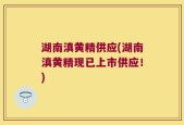 湖南滇黄精供应(湖南滇黄精现已上市供应！)