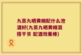 九蒸九晒黄精配什么泡酒好(九蒸九晒黄精混搭干贝 配酒效果棒)