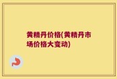 黄精丹价格(黄精丹市场价格大变动)