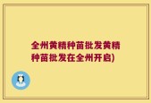 全州黄精种苗批发黄精种苗批发在全州开启)