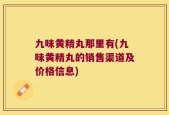 九味黄精丸那里有(九味黄精丸的销售渠道及价格信息)