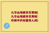 九华山地藏多花黄精(九华山地藏多花黄精：珍稀中药材重现人间)