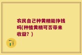 农民自己种黄精能挣钱吗(种植黄精可否带来收益？)