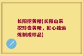 长阳挖黄精(长阳山采挖珍贵黄精，匠心独运炼制成珍品)