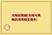 乌梅反黄精(乌梅与黄精的功效相生相补)