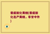 娄底新化黄精(娄底新化出产黄精，享誉中外)
