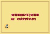 普洱黄精块茎(普洱黄精：珍贵的中药材)