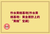 柞水黄精基地(柞水黄精基地：黄金原野上的“黄精”宝藏)