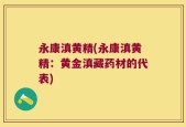 永康滇黄精(永康滇黄精：黄金滇藏药材的代表)