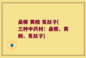 桑椹 黄精 菟丝子(三种中药材：桑椹、黄精、菟丝子)