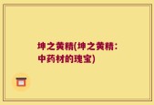 坤之黄精(坤之黄精：中药材的瑰宝)