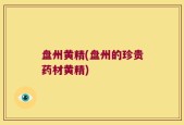 盘州黄精(盘州的珍贵药材黄精)
