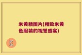 米黄精图片(精致米黄色服装的视觉盛宴)