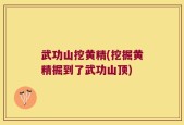 武功山挖黄精(挖掘黄精掘到了武功山顶)