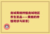 南城黄精种植南城地区养生圣品——黄精的种植现状与前景)