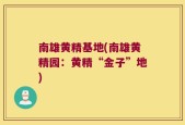 南雄黄精基地(南雄黄精园：黄精“金子”地)