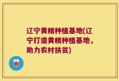 辽宁黄精种植基地(辽宁打造黄精种植基地，助力农村扶贫)