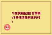 与生黄精区别(生黄精VS其他清热解毒药材)