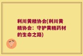 利川黄精协会(利川黄精协会：守护黄精药材的生命之路)