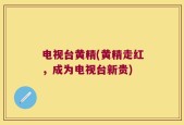 电视台黄精(黄精走红，成为电视台新贵)