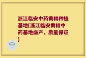 浙江临安中药黄精种植基地(浙江临安黄精中药基地盛产，质量保证)