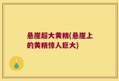 悬崖超大黄精(悬崖上的黄精惊人巨大)