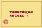宣威哪里有黄精(宣威黄精在哪里买？)