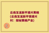 云南玉溪新平建兴黄精(云南玉溪新平镇建兴村：探秘黄精产业)