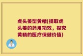 虎头姜型黄精(提取虎头姜的药用功效，探究黄精的医疗保健价值)